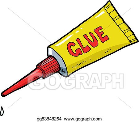 Eps illustration yellow vector. Glue clipart glue tube