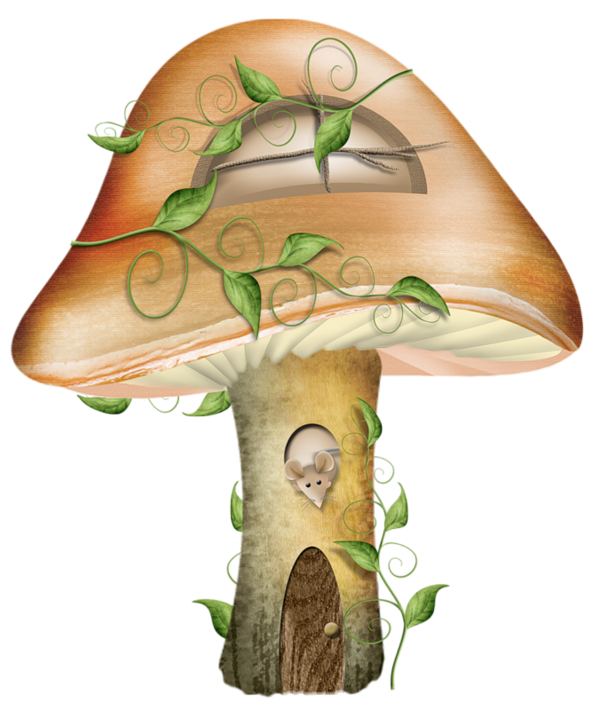 Mushrooms clipart fairy village. The witches closet and