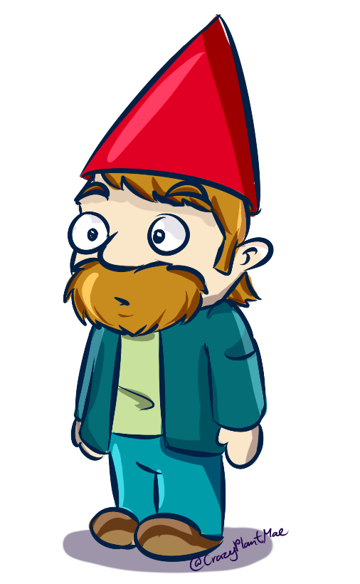 Dave by crazyplantmae on. Gnome clipart line
