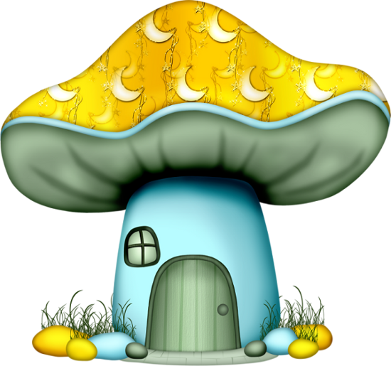 gnome clipart mushroom house