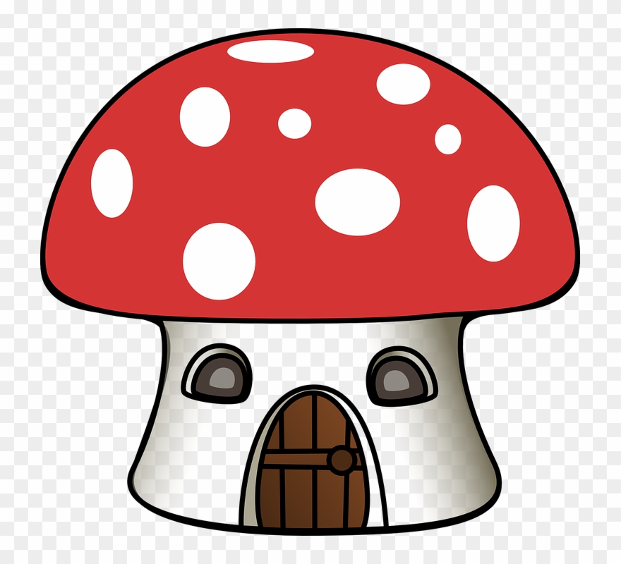 gnome clipart mushroom house