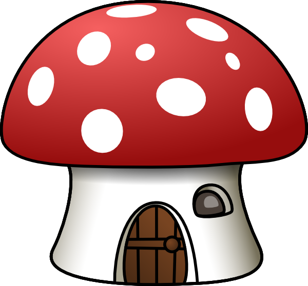 mushrooms clipart smurfs