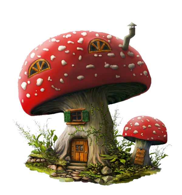 gnome clipart red mushroom