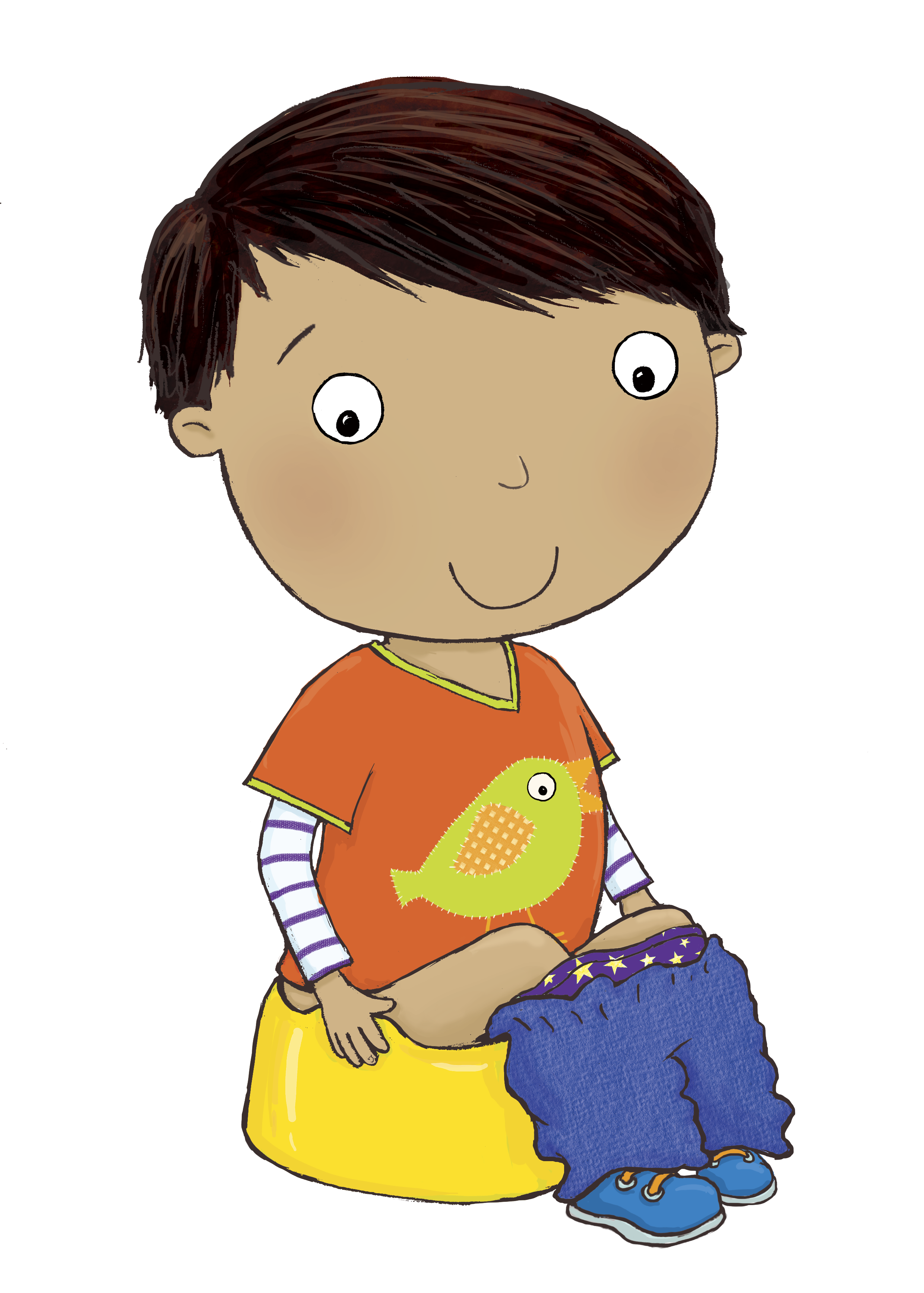 National take your nappy. Learning clipart boy