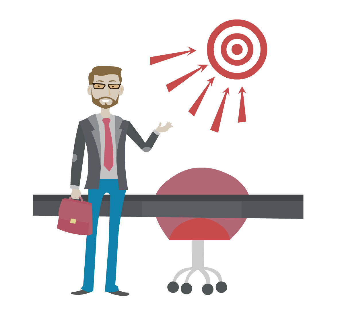 Key steps to setting. Goal clipart goal oriented