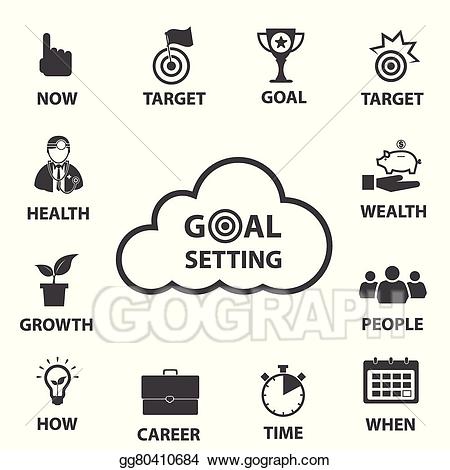 Vector stock smart setting. Goal clipart health goal