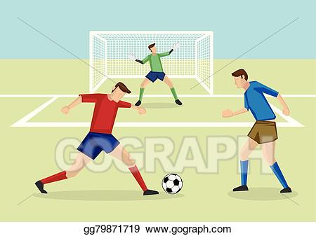 goal clipart soccer striker