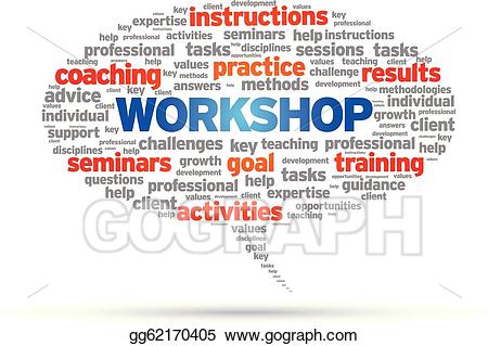 Goal clipart workshop. Eps vector stock illustration