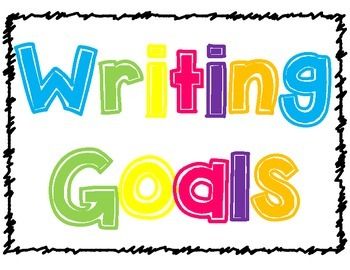 goals clipart writing