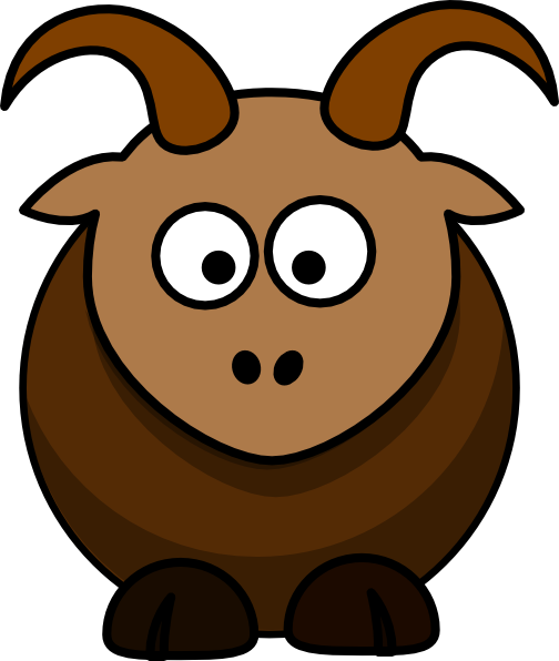 Goat clipart brown goat. Png svg clip art