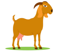 Goat clipart domestic animal. Free farm animals clip