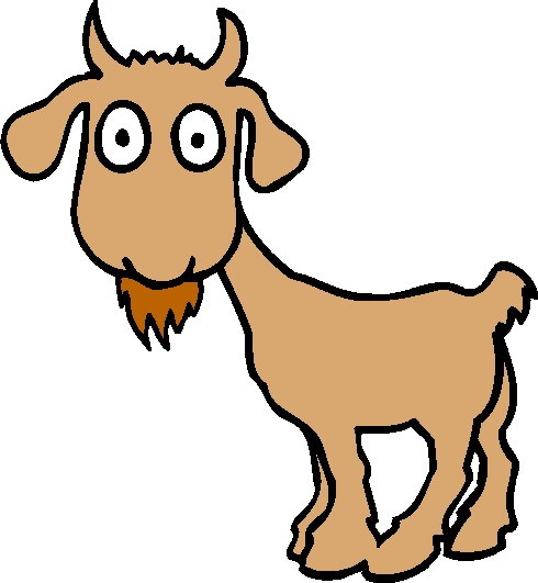 goat clipart easy cartoon
