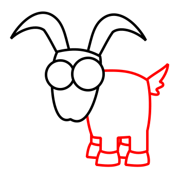 goat clipart easy draw