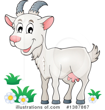 Goat clipart illustration. By visekart 