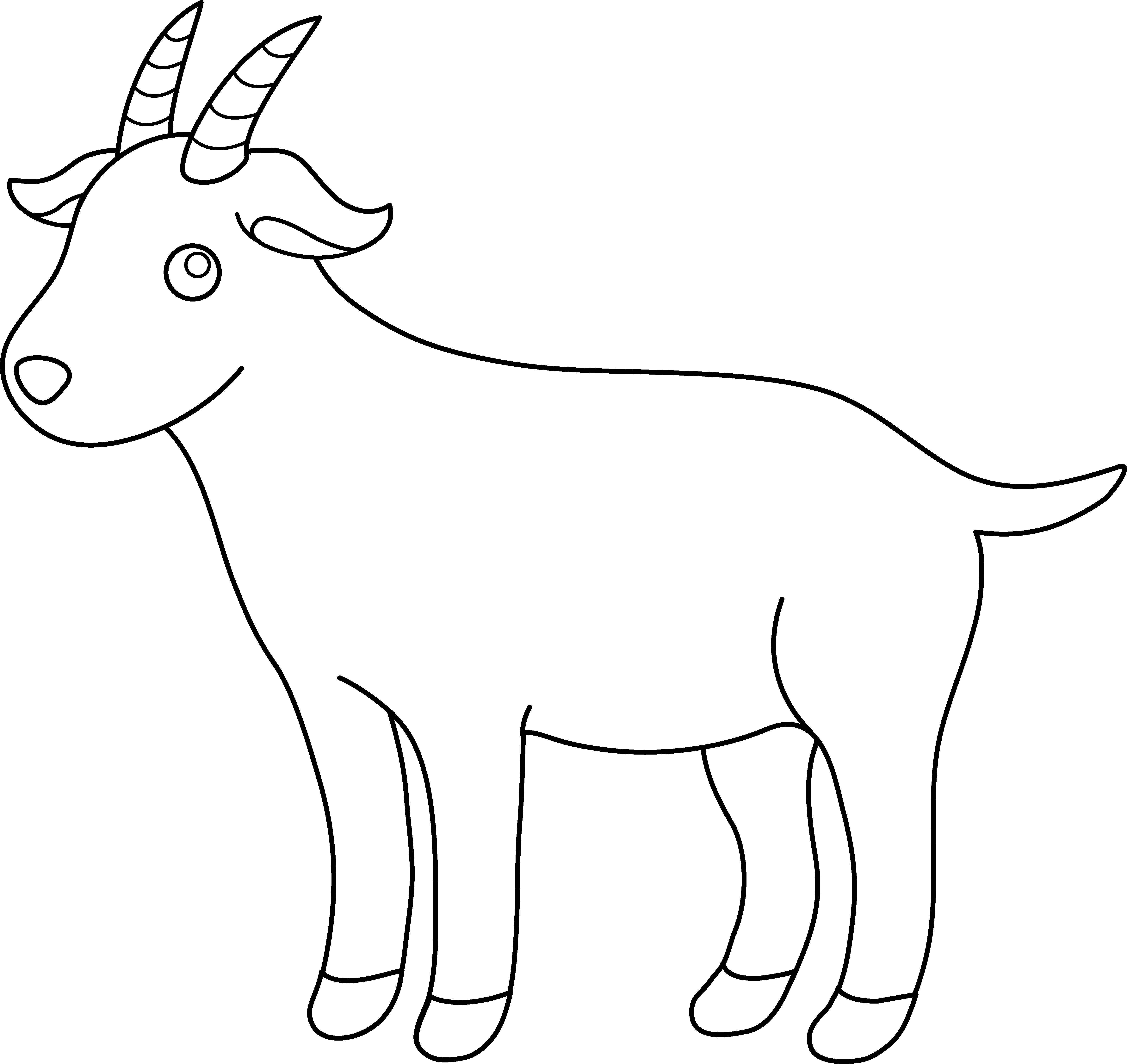 goat clipart middle