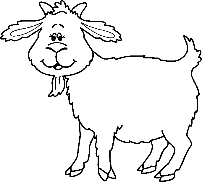goat clipart outline