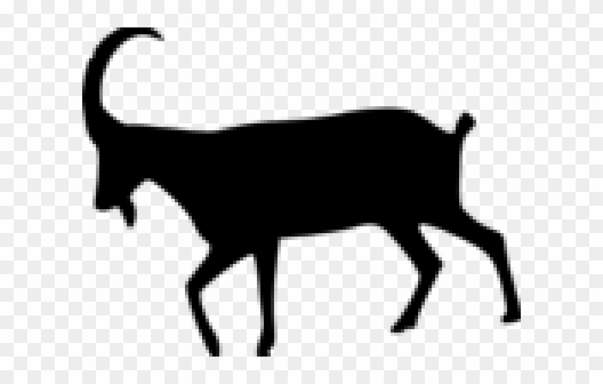 Goat clipart ram. Walking animal silhouette png