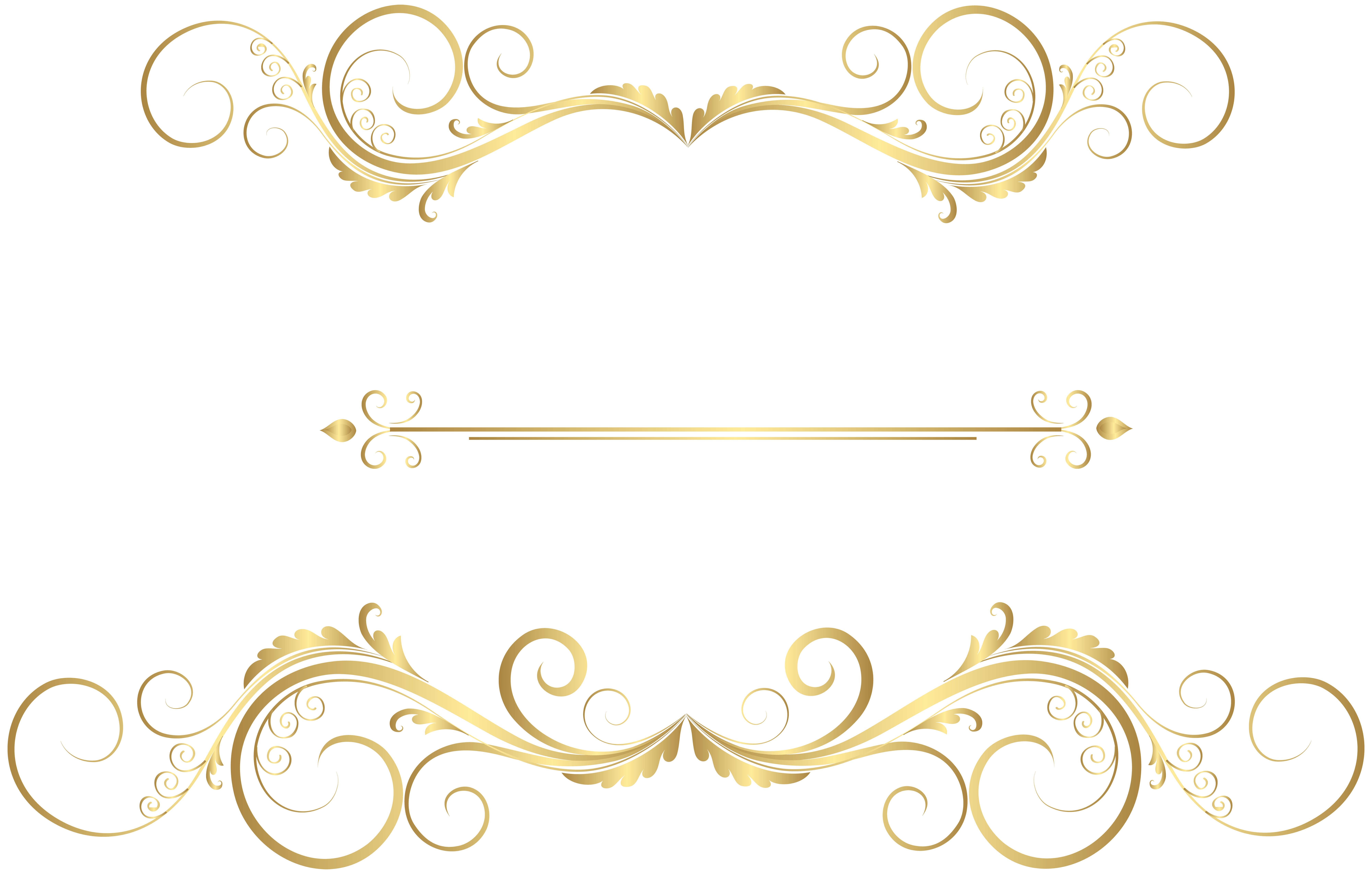 Ornaments clipart line art. Gold decorative png clip