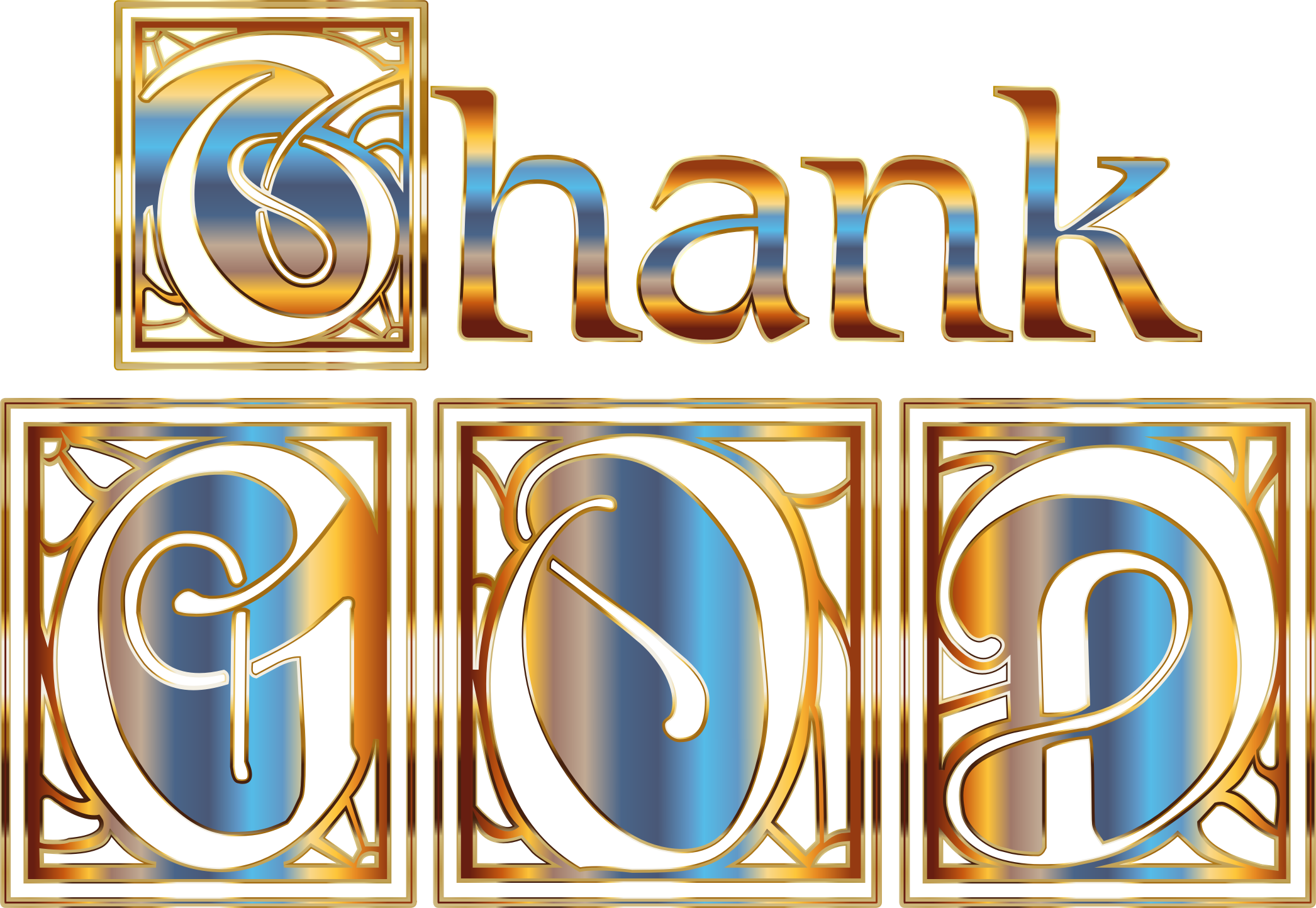 thanks clipart colorful