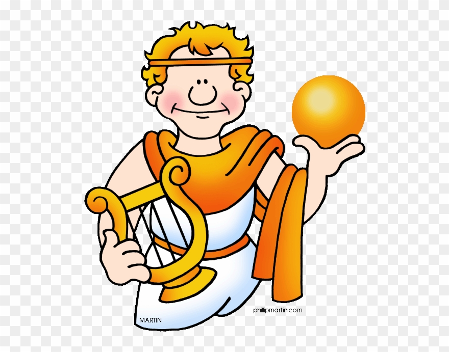 Apollo god gods and. Greek clipart cartoon