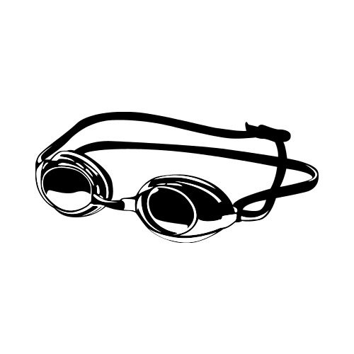 Swim bw clip art. Goggles clipart swimming sport