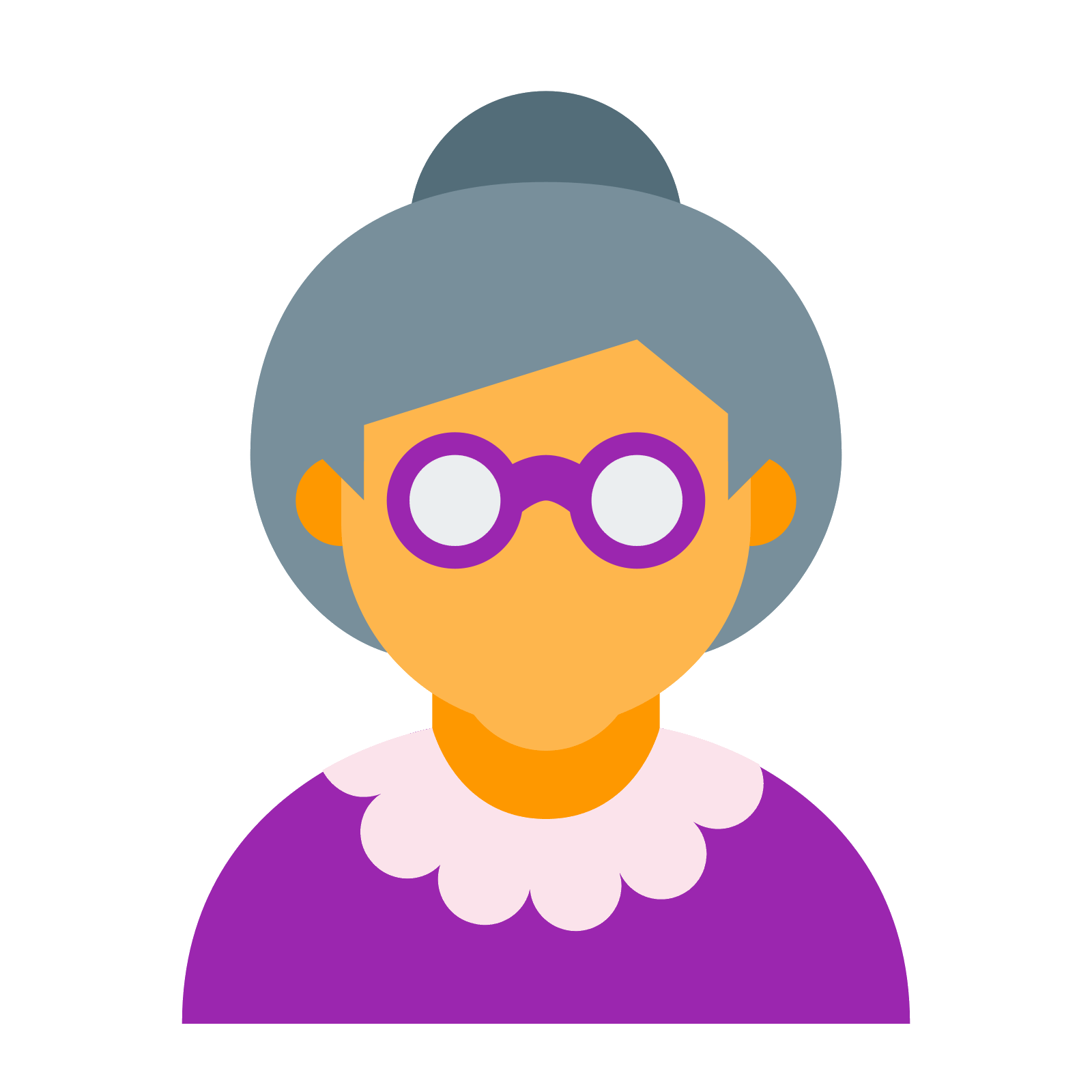 Old lady icon free. Goggles clipart women's
