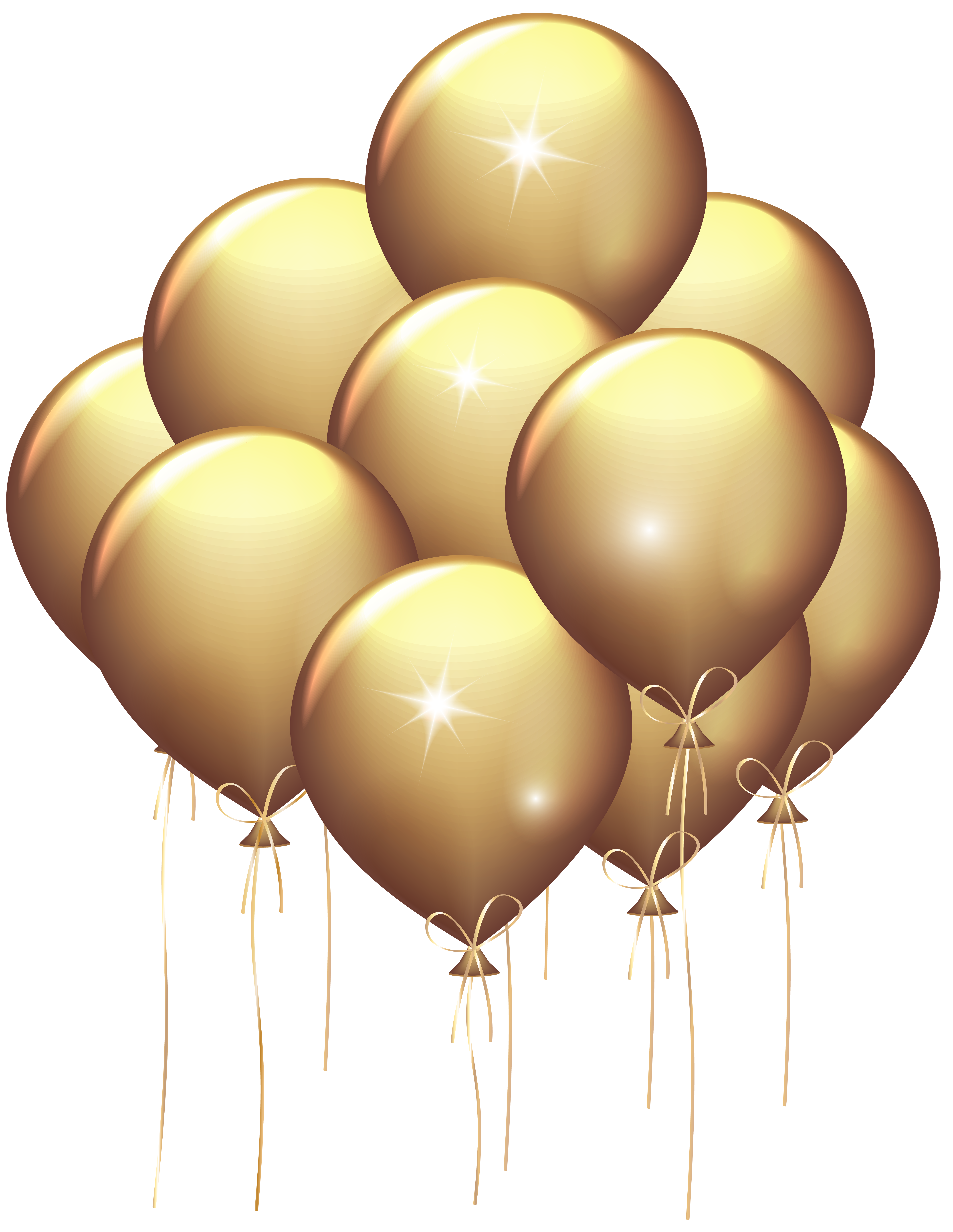 gold clipart balloon