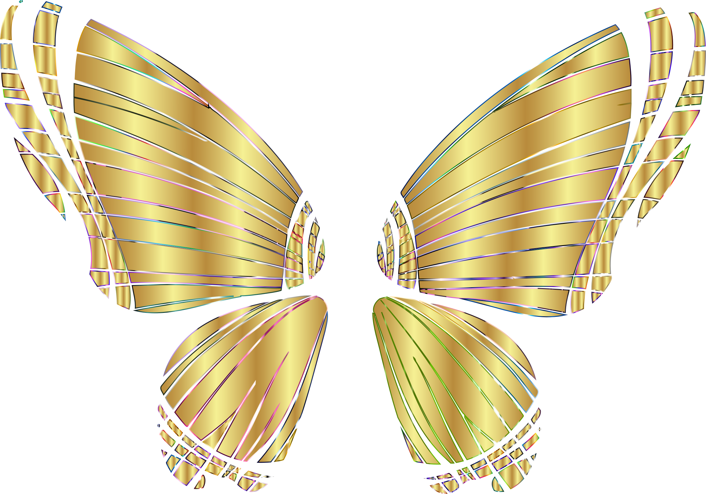 Gold clipart butterfly, Gold butterfly Transparent FREE for download on
