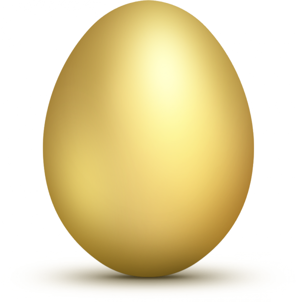 Golden in png format. Gold clipart easter egg
