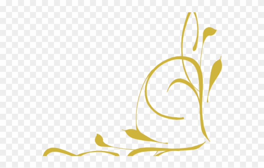 Gold clipart line art. Design brown scroll clip