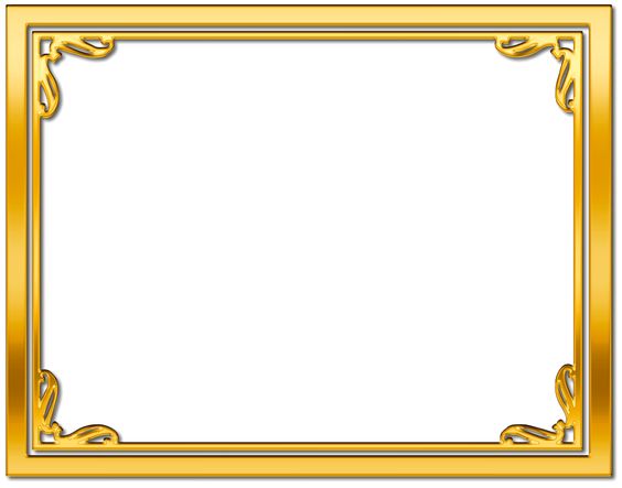 gold clipart photo frame