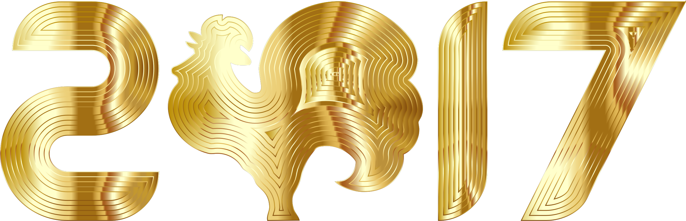 gold clipart rooster