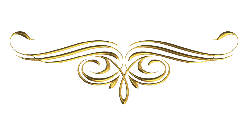 gold clipart scrollwork