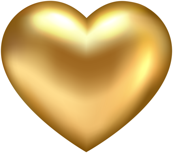Golden heart transparent clip. Gold hearts png