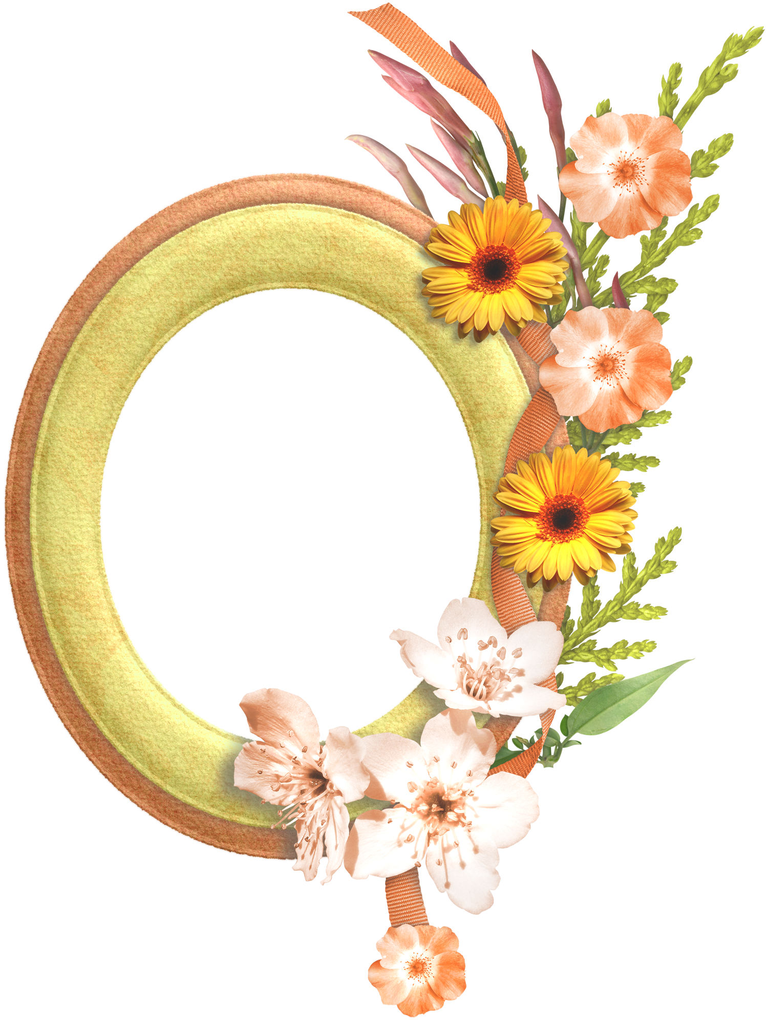 Gold oval frame png. Flower transparent background mart