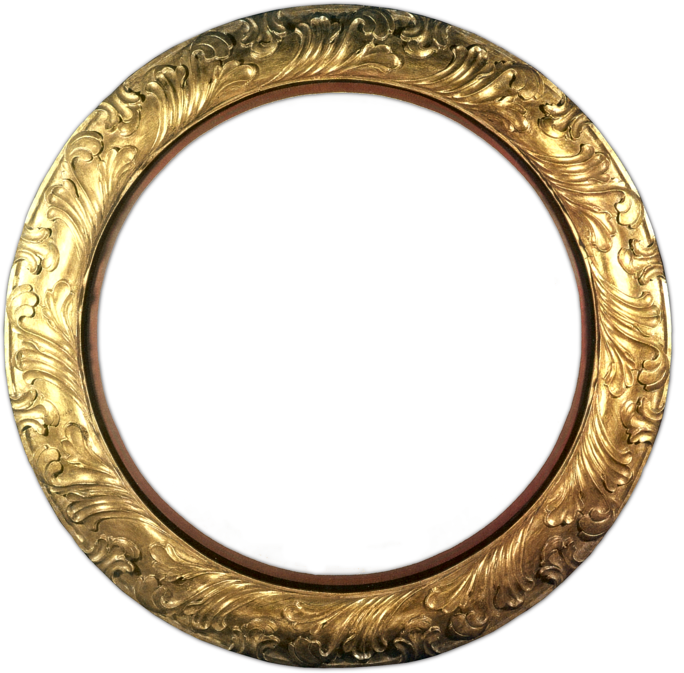 Digital scrapbooking frames circle. Gold oval frame png
