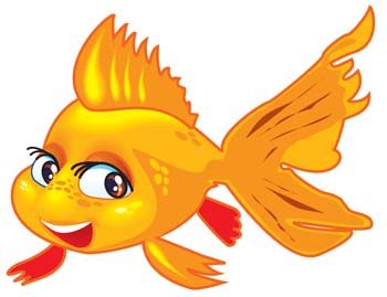 goldfish clipart artistic