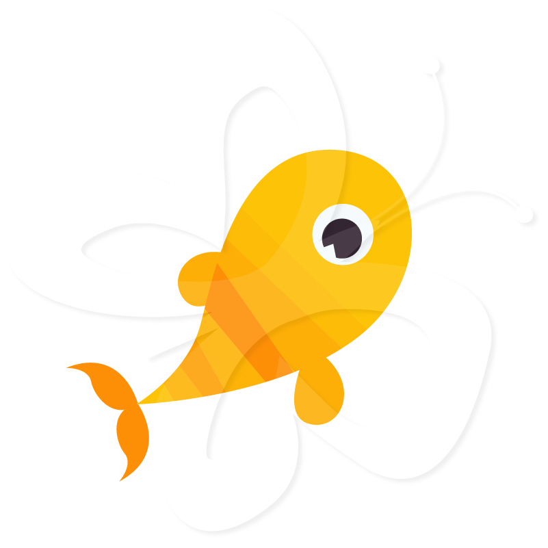 goldfish clipart cute yellow fish