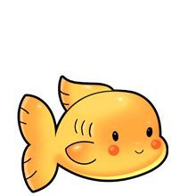 goldfish clipart cute yellow fish