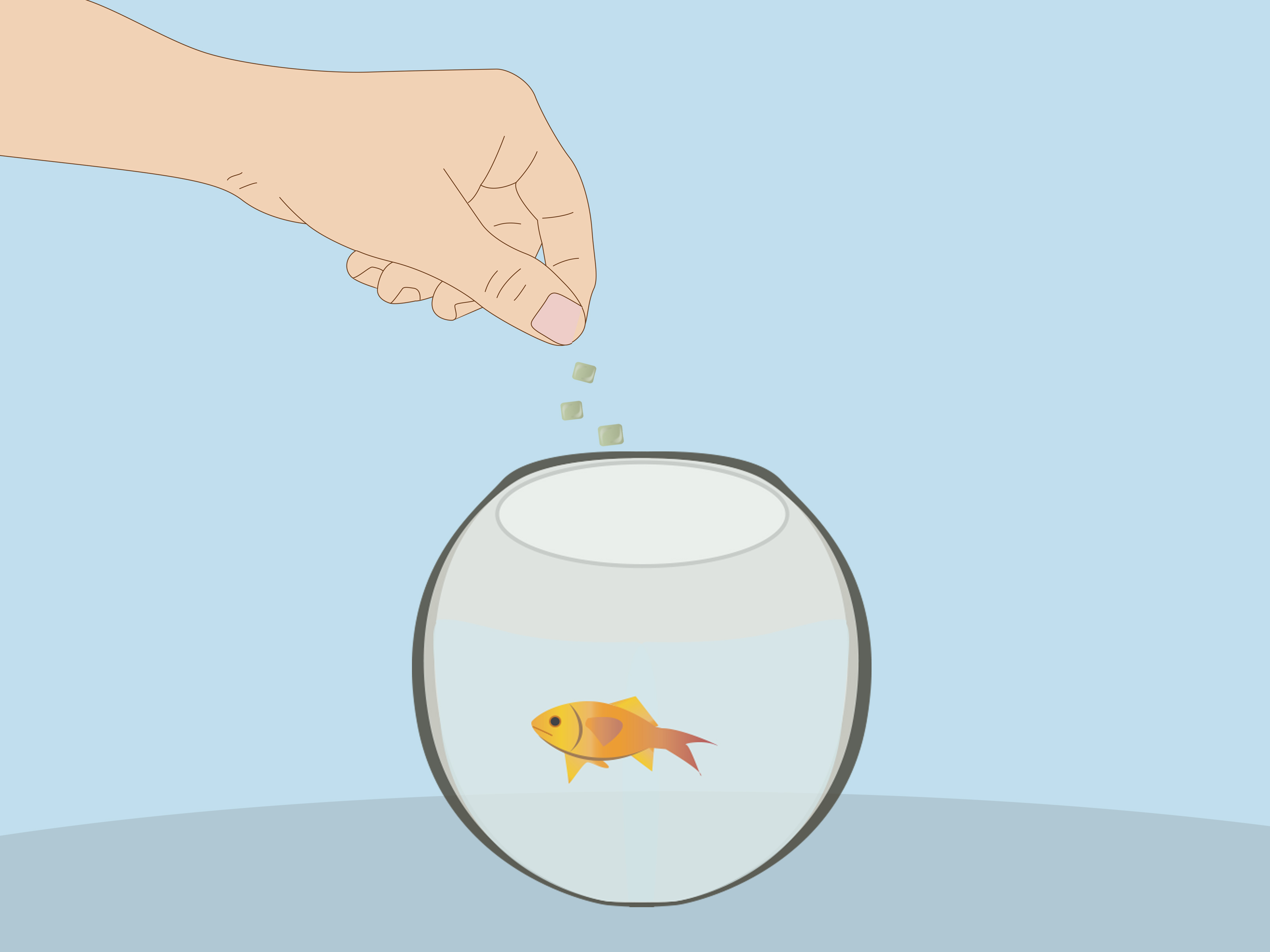 How to make gel. Goldfish clipart feed the fish