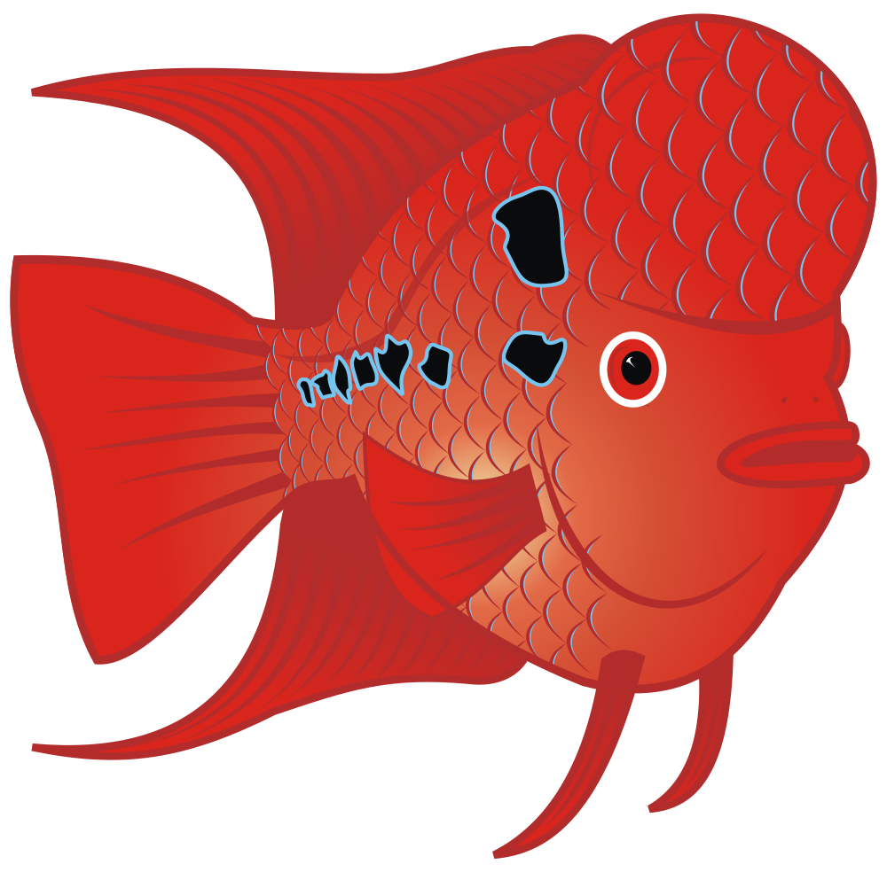Goldfish clipart label. Onlinelabels clip art red