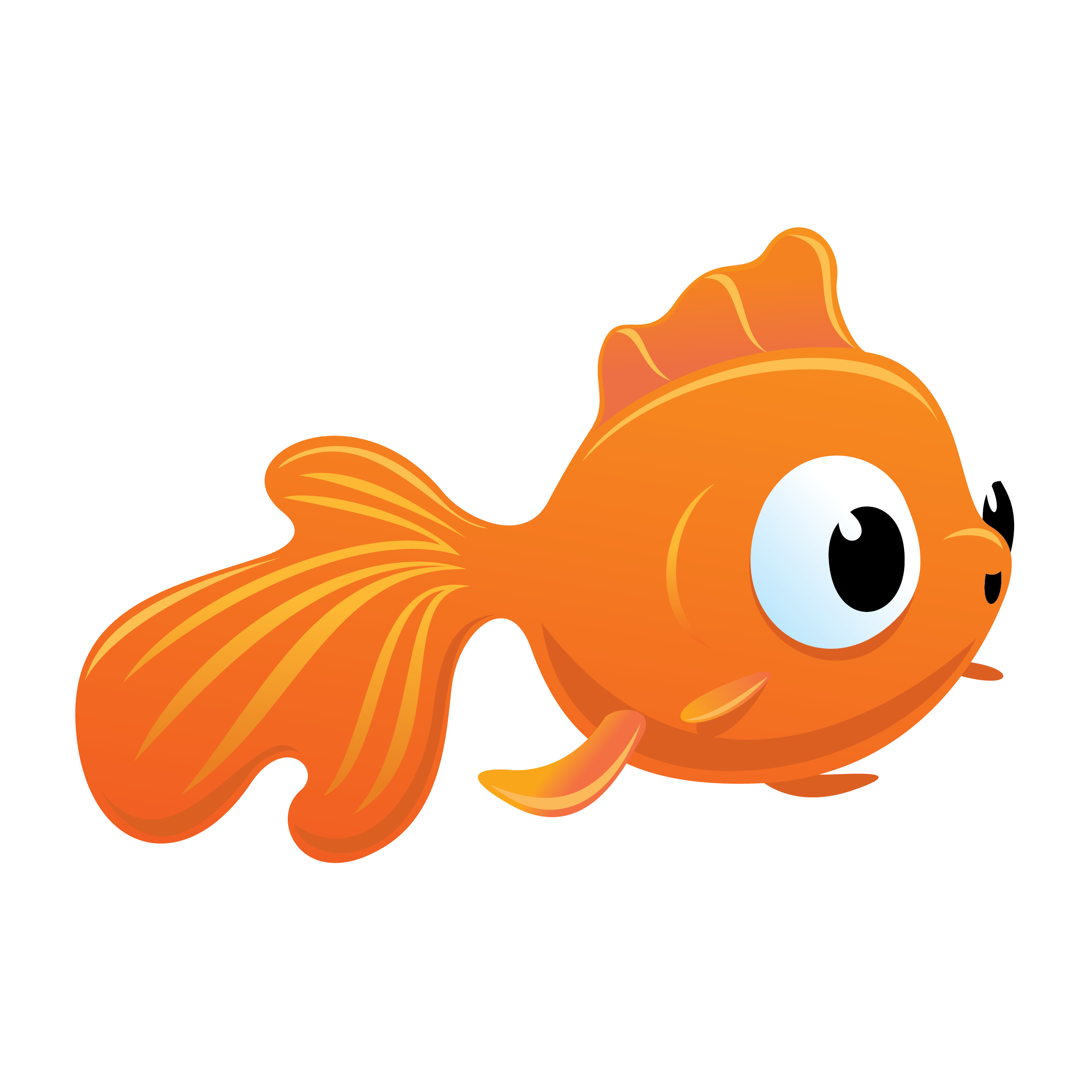 goldfish clipart mascot