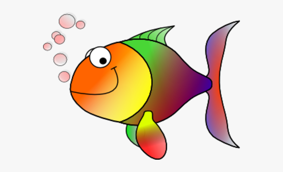 Kinder teacher read the. Goldfish clipart rainbow