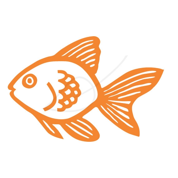 goldfish clipart simple