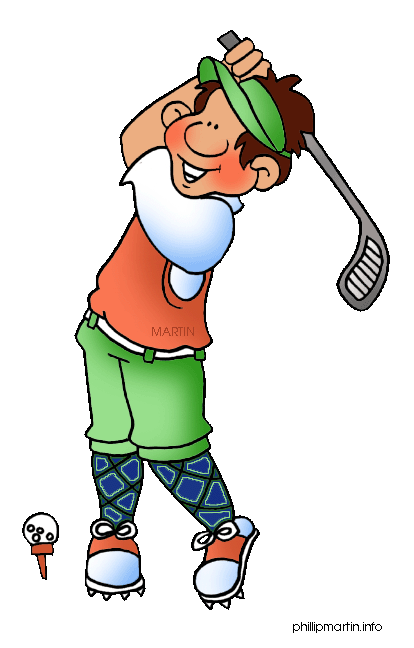 Golfing clipart. Funny golf clip art