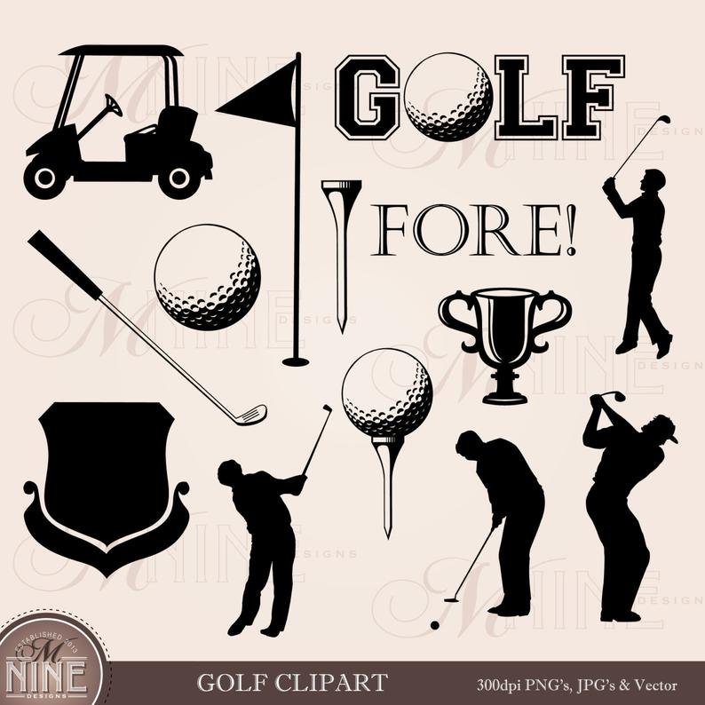 golf clipart design