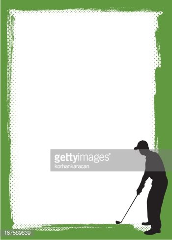 golf clipart frame