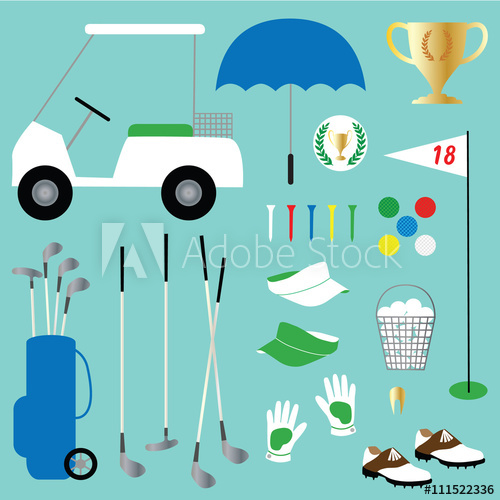 golf clipart illustration