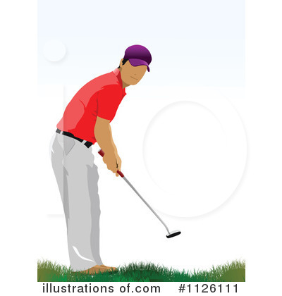 Golf clipart illustration. By leonid 