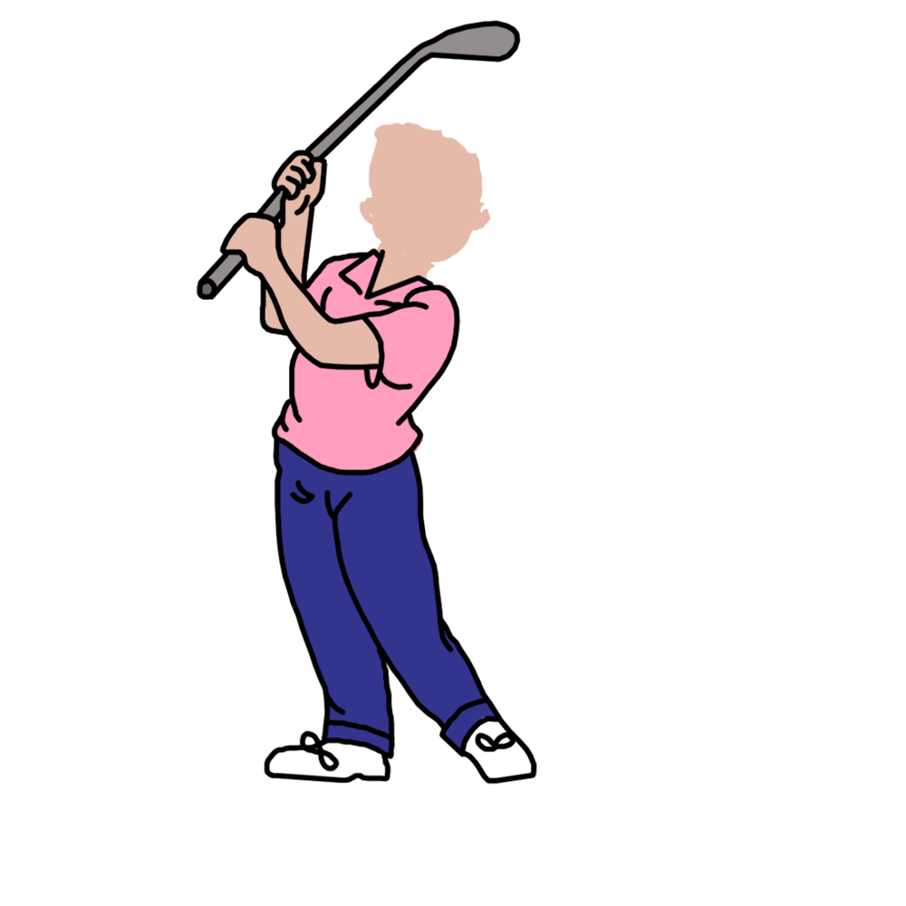 golfer clipart mini golf course